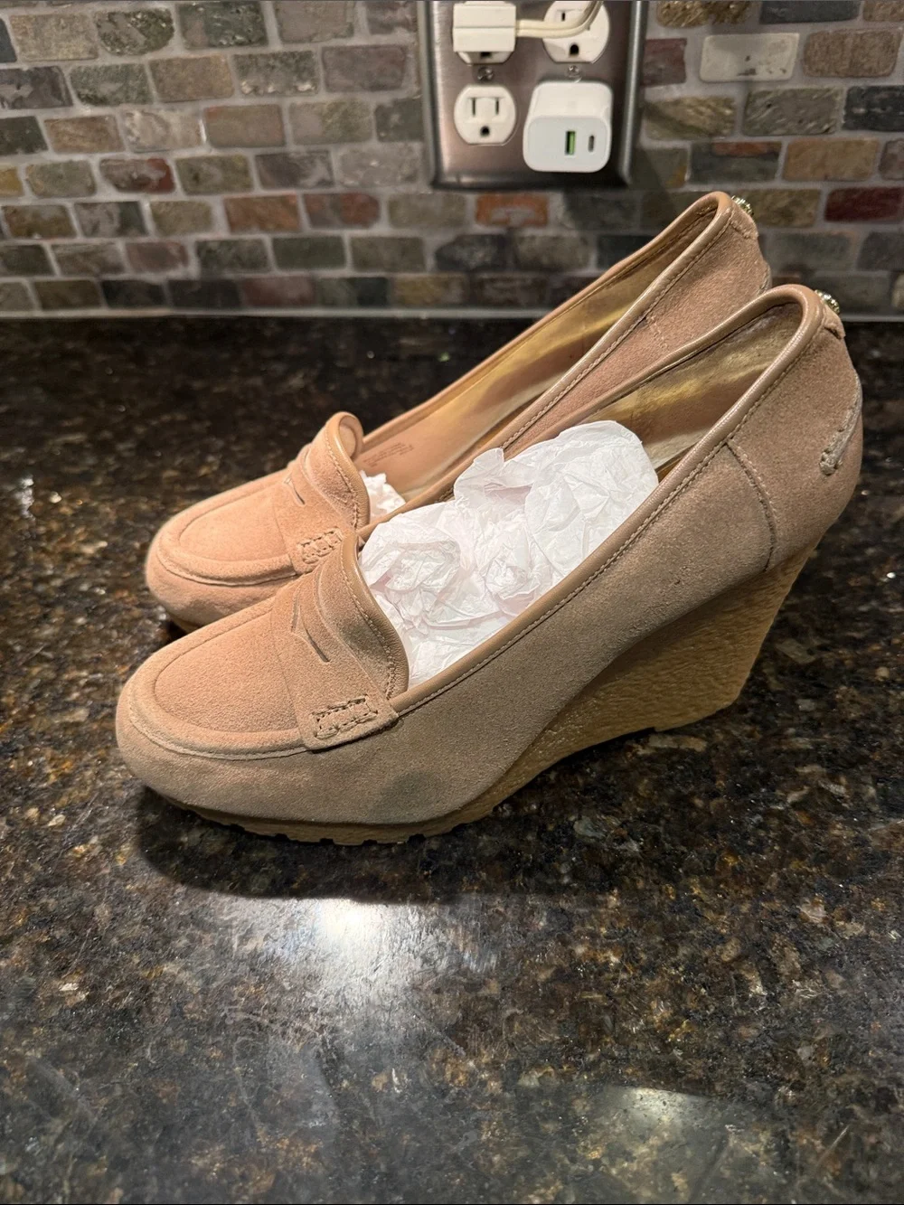 Michael Kors suede loafers